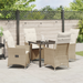 Set Mobilier Grădină 5 Piese cu Perne Bej Rattan Poly - WALTI WALTI
