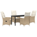 Set de 5 Mobilier de Grădină cu Perne Bej Ratan Poli - WALTI WALTI