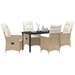 Set de 5 Mobilier de Grădină cu Perne Bej Ratan Poli - WALTI WALTI