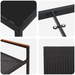 Set de Dining de 5 Piese Negru din Poliratan - WALTI WALTI