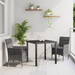 Set de Dining pentru Grădină de 3 Piese Gri Rattan PE - WALTI WALTI