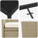 Set de Dining de Grădină 3 Piese Bej Rattan Polimer - WALTI WALTI