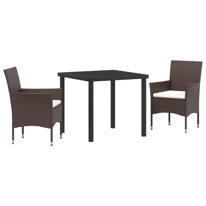Set de dining de grădină 3 piese Maro Ratan Poli - WALTI WALTI