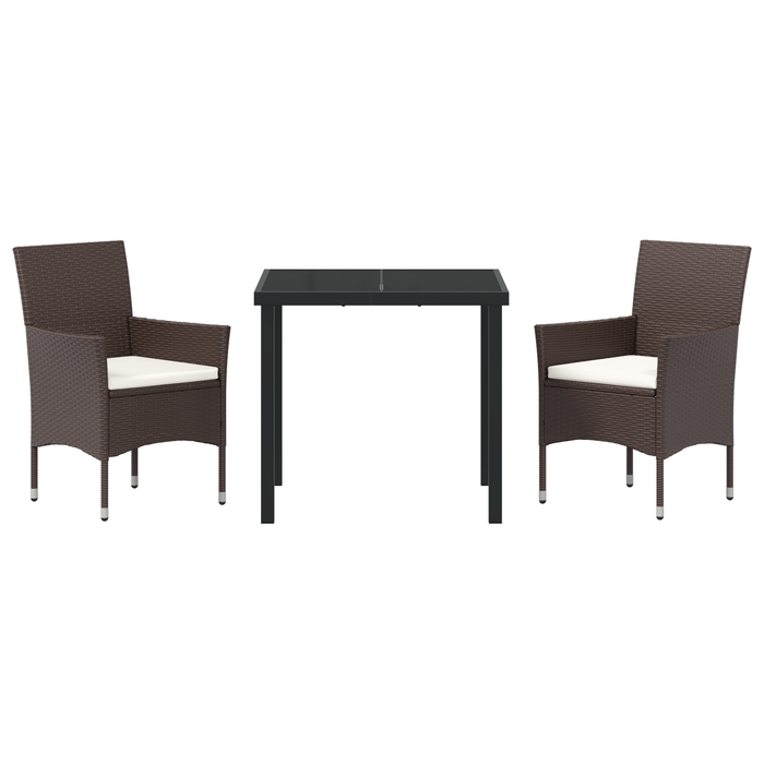 Set de dining de grădină 3 piese Maro Ratan Poli - WALTI WALTI