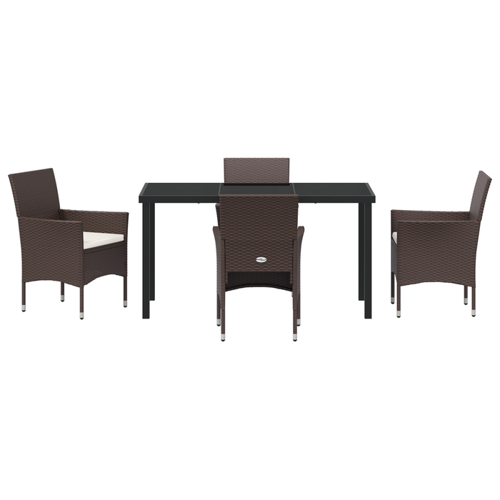 Set de grădină cu 5 piese Maro Rattan Sintetic - WALTI WALTI