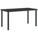 Set Dining Grădină 5 Piese cu Perne Rattan Polimer Negru - WALTI WALTI