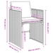 Set de Dining pentru Grădină cu Perne Gri Poliratan - WALTI WALTI