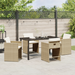 Set dining grădină cu perne Bej Rattan PE - WALTI WALTI