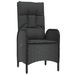 Set Dining Grădină 5 Piese Negru Rattan Polimeric - WALTI WALTI