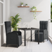 Set Dining Grădină cu Pernă Negru Rattan Poli - WALTI WALTI