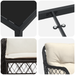 Set dining grădină cu 5 piese și perne, Negru, Rattan Poli - WALTI WALTI