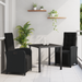 Set de dining pentru grădină vidaXL cu perne poli-ratan negru - WALTI WALTI