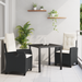 Set de dining de grădină cu perne, Negru, Poliratan - WALTI WALTI