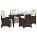 Set de Dining Grădină 5 Piese Maro Rattan Poli - WALTI WALTI