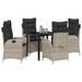 Set mobilier grădină 5 piese cu perne gri deschis - WALTI WALTI