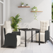 Set de dining de grădină 3 piese Negru Ratan Poli - WALTI WALTI