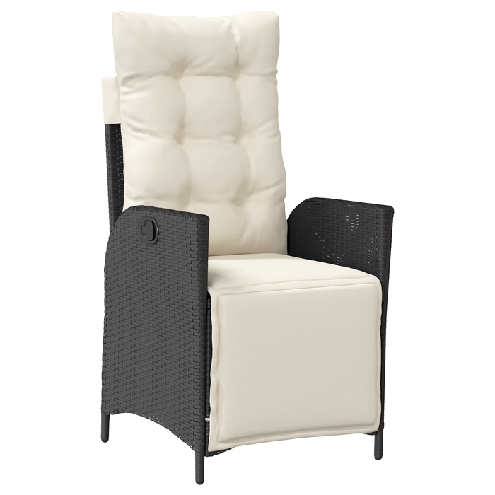 Set de 5 Mobilier pentru Grădină Ratan Poly Negru - WALTI WALTI