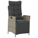 Set 5 piese dining grădină gri din rattan PE - WALTI WALTI
