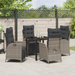 Set 5 piese dining grădină gri din rattan PE - WALTI WALTI