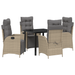 Set de 5 Mobilier de Grădină din Rattan Bej - WALTI WALTI