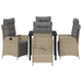 Set de 5 Mobilier de Grădină din Rattan Bej - WALTI WALTI