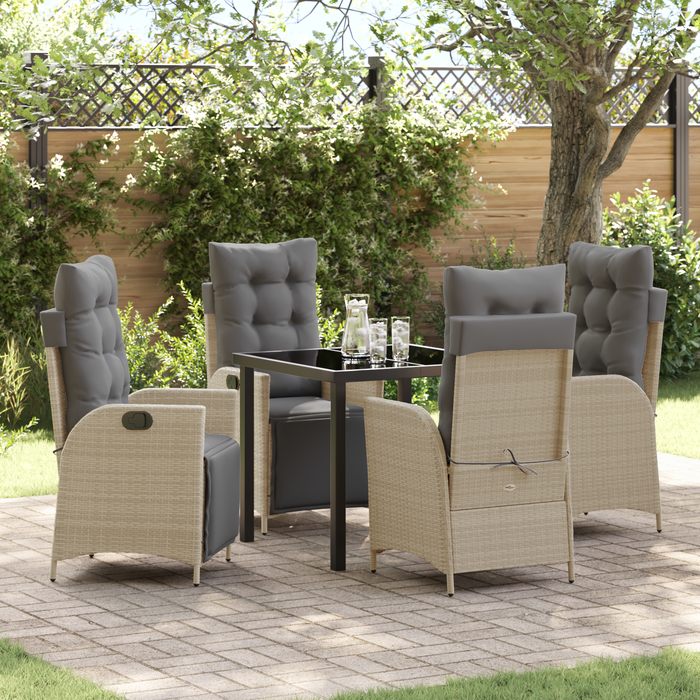 Set de 5 Mobilier de Grădină din Rattan Bej - WALTI WALTI