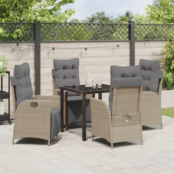 Set de 5 Mobilier de Grădină din Rattan Bej - WALTI WALTI
