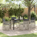 Set de dining pentru grădină vidaXL cu perne gri deschis din rattan - WALTI WALTI