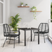 Set de dining de grădină 3 piese Negru Poliratan - WALTI WALTI