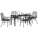 Set de dining de grădină 5 piese Poliratan Negru - WALTI WALTI