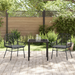 Set de dining de grădină 3 piese cu perne Negru Rattan Poli - WALTI WALTI