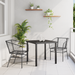 Set de Mobilier de Grădină 3 Piese Negru Poliratan - WALTI WALTI