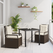 Set de dining de grădină 3 piese Maro din ratan poli - WALTI WALTI