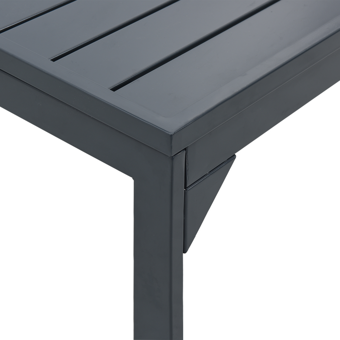 Mese Extensibile vidaXL 2 pcs Gri Închis 210x90x73 cm Oțel - WALTI WALTI