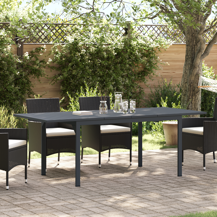 Mese Extensibile vidaXL 2 pcs Gri Închis 210x90x73 cm Oțel - WALTI WALTI