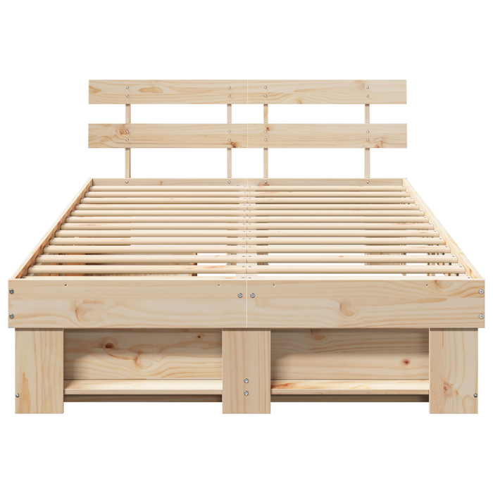 Cadru de pat cu sertare 135x190 cm Lemn masiv de pin - WALTI WALTI
