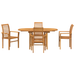 Set de dining de grădină vidaXL cu 5 piese din lemn masiv de tec - WALTI WALTI