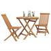 Set bistro 3 piese din lemn masiv de acacia - WALTI WALTI