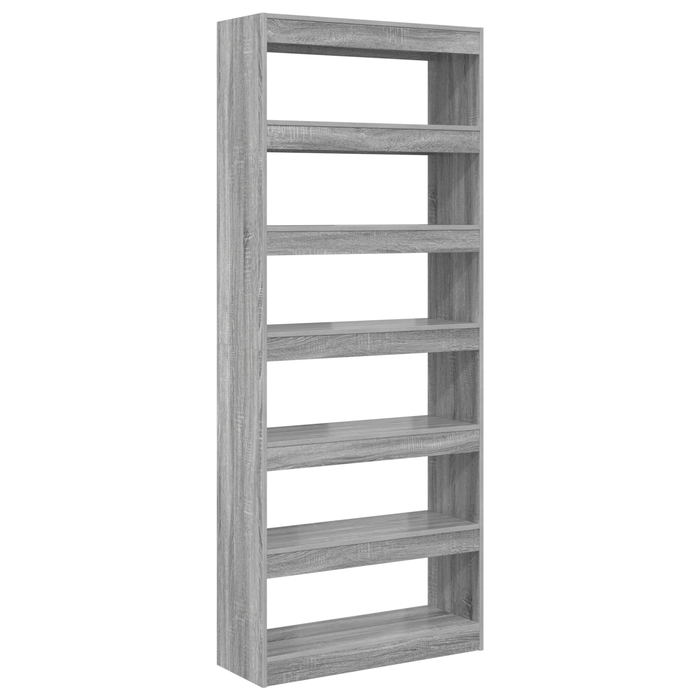 Dulap pentru cărți Gri Sonoma 80 x 30 x 198 cm Lemn compozit - WALTI WALTI