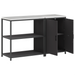 Set de depozitare pentru bucătărie 2 pcs Negru 150 x 50 x 92 cm - WALTI WALTI