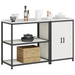 Set de depozitare pentru bucătărie 2 pcs Alb 150 x 50 x 92 cm - WALTI WALTI