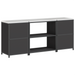 Set de depozitare pentru bucătărie 3 pcs Negru 210 x 50 x 92 cm - WALTI WALTI