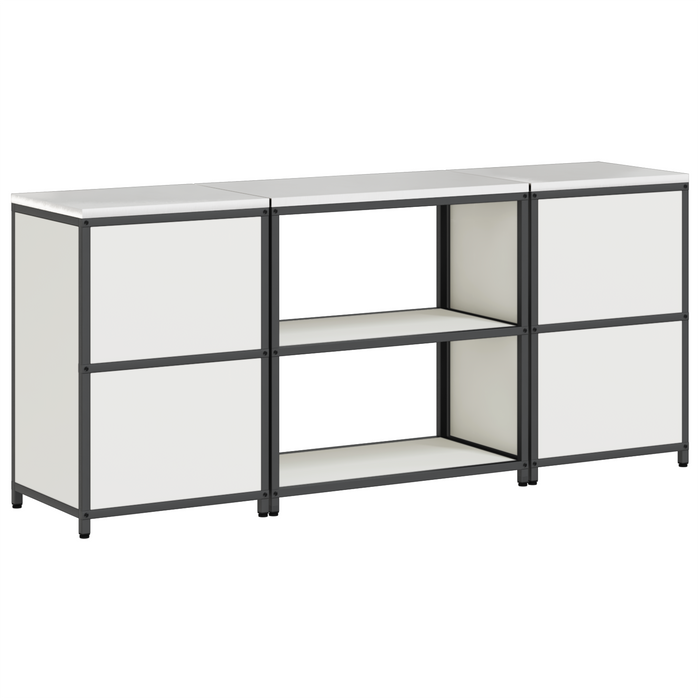 Set de depozitare pentru bucătărie 3 pcs Alb 210 x 50 x 92 cm - WALTI WALTI