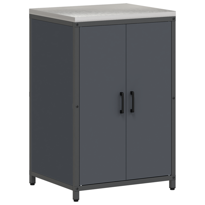 Set de depozitare pentru bucătărie cu raft cu depozitare cu ușă 3 pcs Antracit - WALTI WALTI