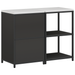 Set de depozitare pentru bucătărie 2 pcs Negru 120 x 50 x 92 cm - WALTI WALTI