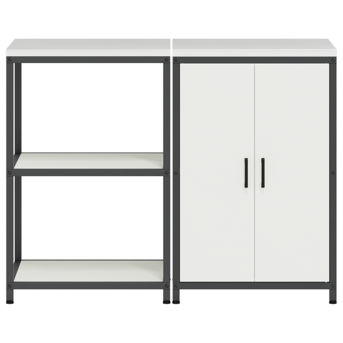 Set de depozitare pentru bucătărie 2 pcs Alb 120 x 50 x 92 cm - WALTI WALTI