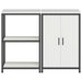 Set de depozitare pentru bucătărie 2 pcs Alb 120 x 50 x 92 cm - WALTI WALTI