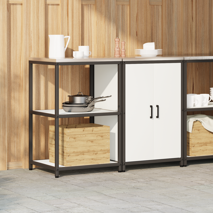 Set de depozitare pentru bucătărie 2 pcs Alb 120 x 50 x 92 cm - WALTI WALTI