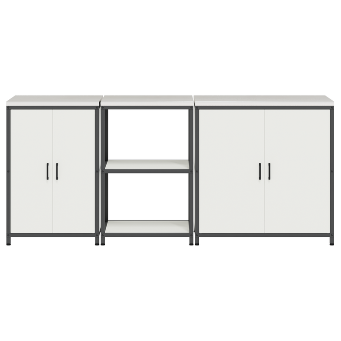 Set de Depozitare pentru Bucătărie 3 pcs Alb 210 x 50 x 92 cm - WALTI WALTI