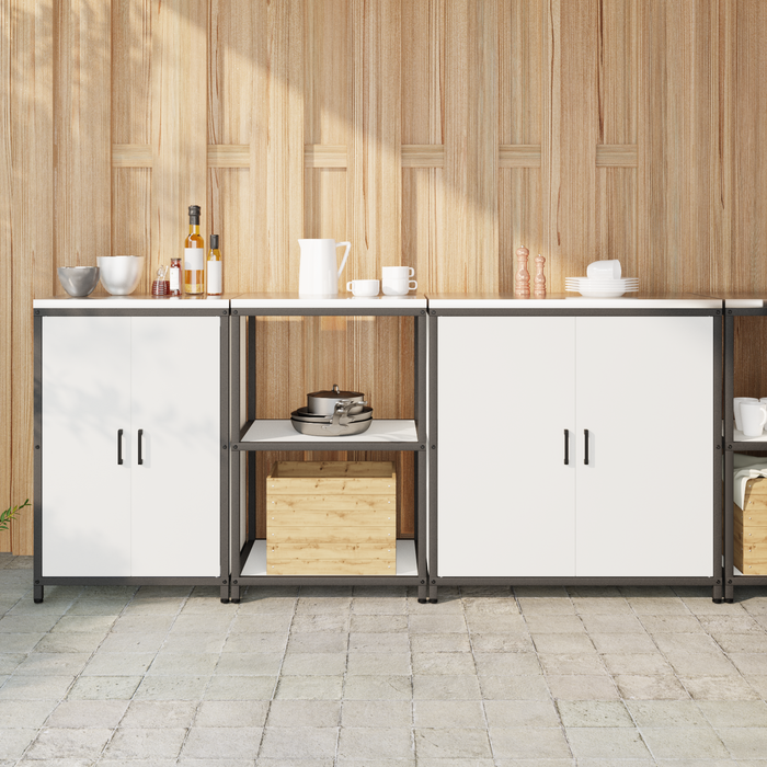 Set de Depozitare pentru Bucătărie 3 pcs Alb 210 x 50 x 92 cm - WALTI WALTI